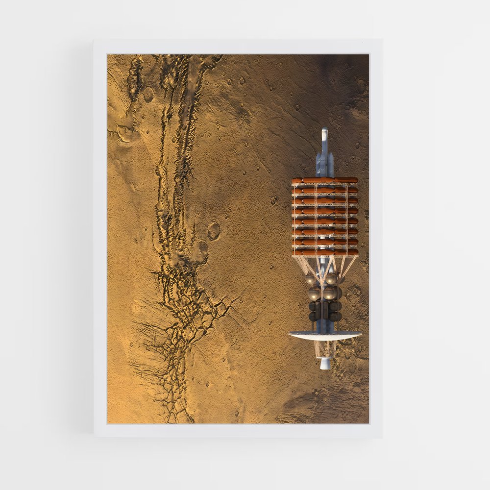 Poster Rover au Cœur de Valles Marineris – affiche Système solaire (vue 3)